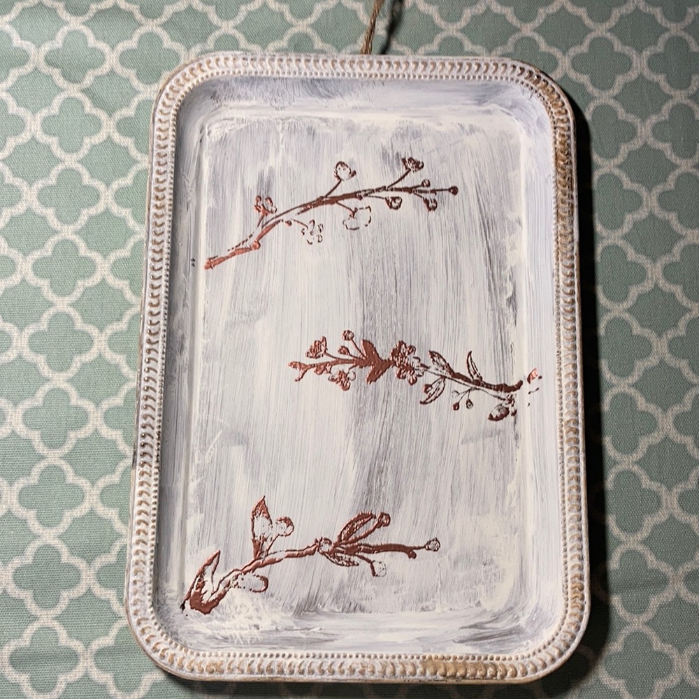 Metal Tray Magnetic Decor Handmade